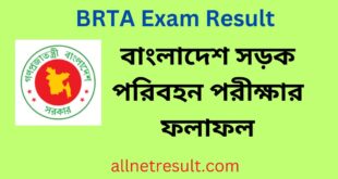 BRTA Exam Result 2023