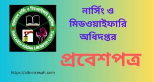 DGNM Admit Card 2023