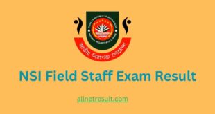 NSI Field Staff Exam Result 2023