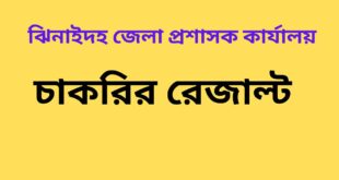 DC Office Jhenaidah Result 2023