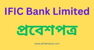 IFIC Bank Admit Card