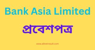 Bank Asia Admit Card