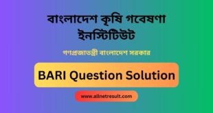 BARI Question Solution