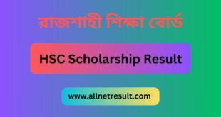 HSC Scholarship Result Rajshahi Board