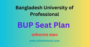 BUP Seat Plan